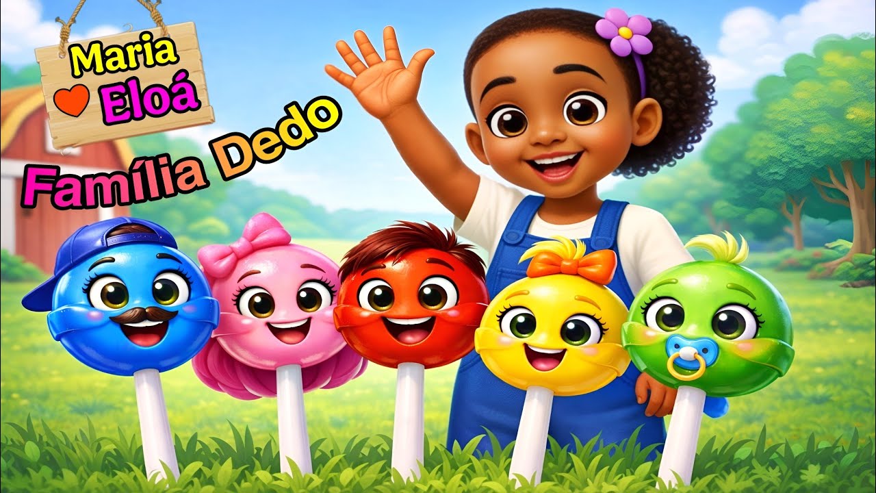 FAMÍLIA DEDO – Papai Pirulito 🍭 Finger Family | Música Infantil - Maria Eloá Songs