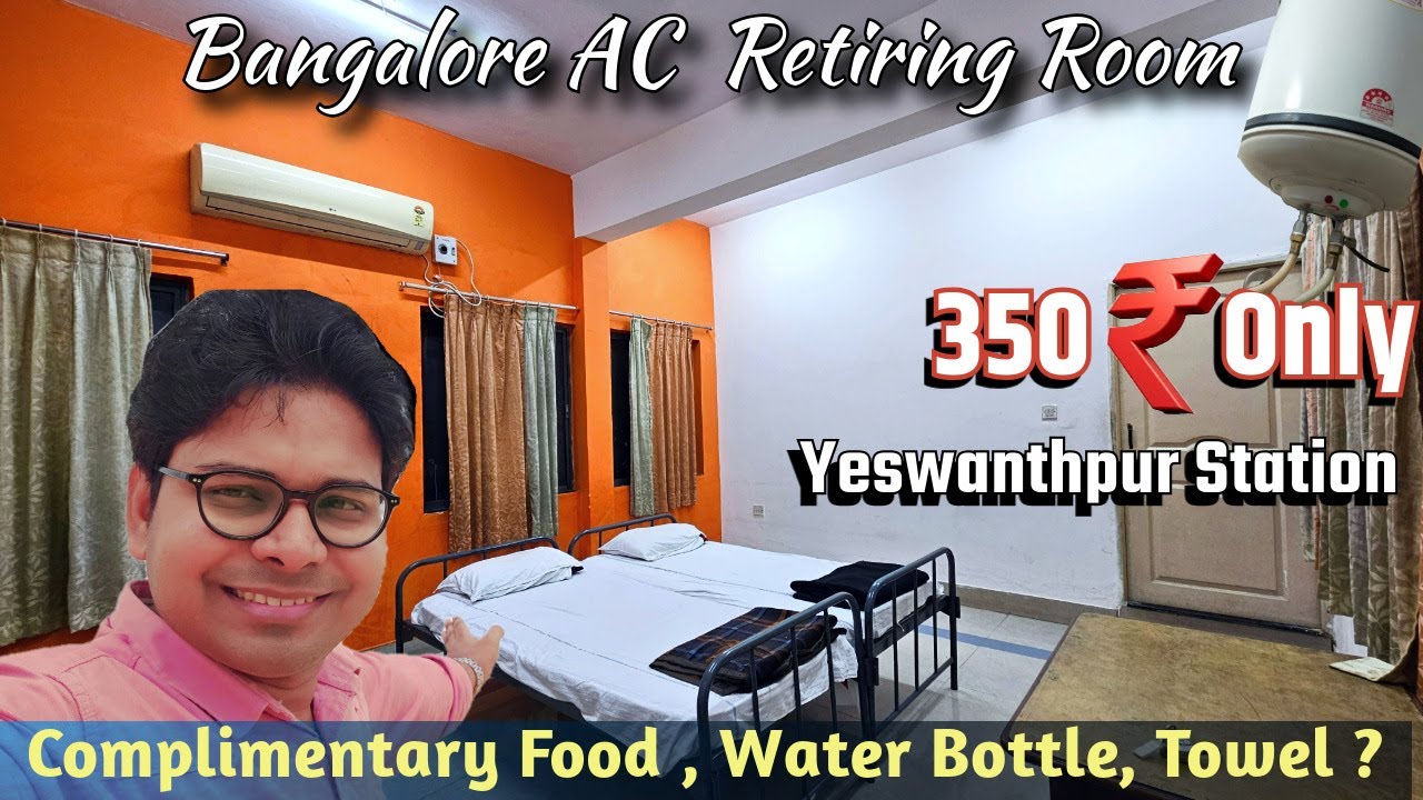 Railway AC Retiring Room Bangalore Vlog | Yeshwanthpur AC Double Bed Retiring Room with Geyser