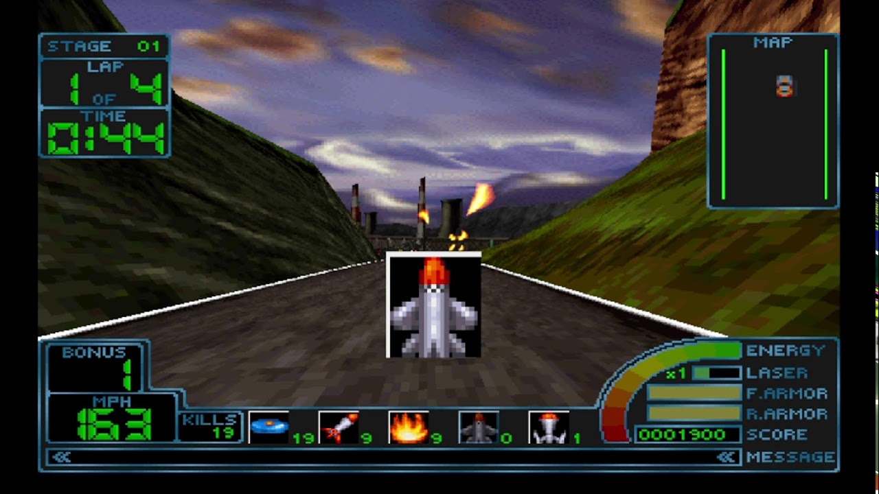Impact Racing ps1 longplay - not racing game