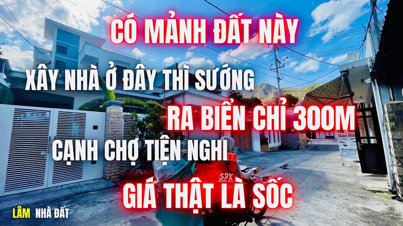 Trời ơi có mảnh đất này gần biển nha trang xây nhà ở đây thì sướng cạnh chợ tiện nghi giá thật Sốc!!