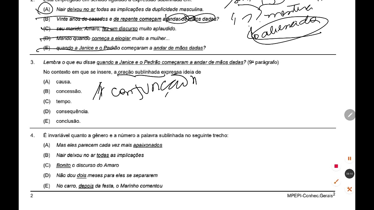 FCC PORTUGUÊS| MPPI - Técnico Ministerial ( Questão comentada) - parte 1