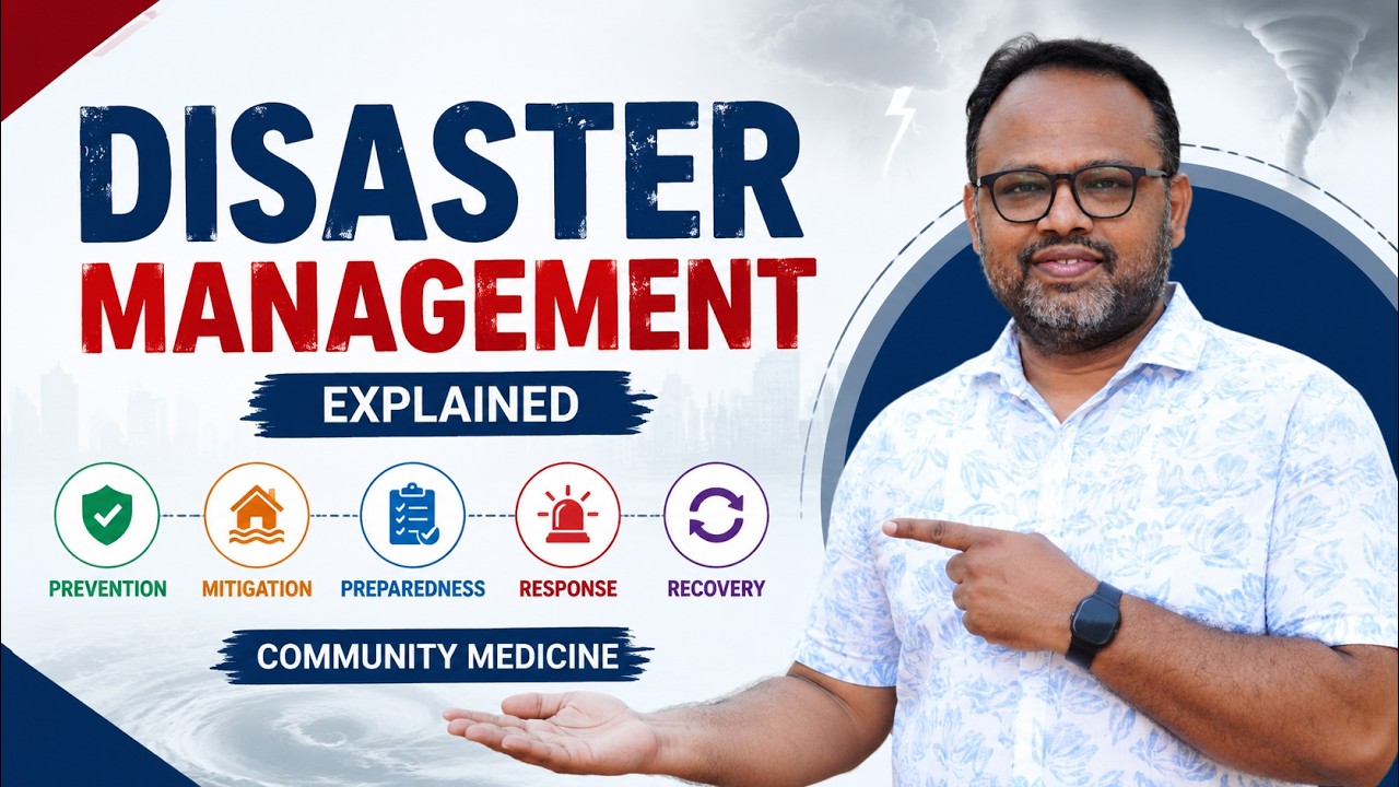 🌍 Disaster Management Explained 🚨 | Prevention, Mitigation, Preparedness, Response & Recovery #psm