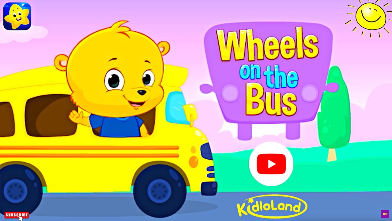 Wheels on the Bus | KidloLand Kids & Toddler Games | Ride the Bus & Sing Along