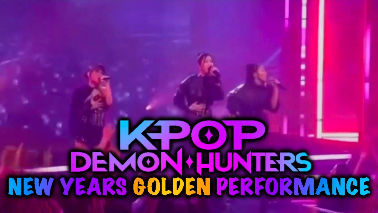 New Years Huntrix golden preformance by EJAE, Audrey Nuna and Rei Ami
