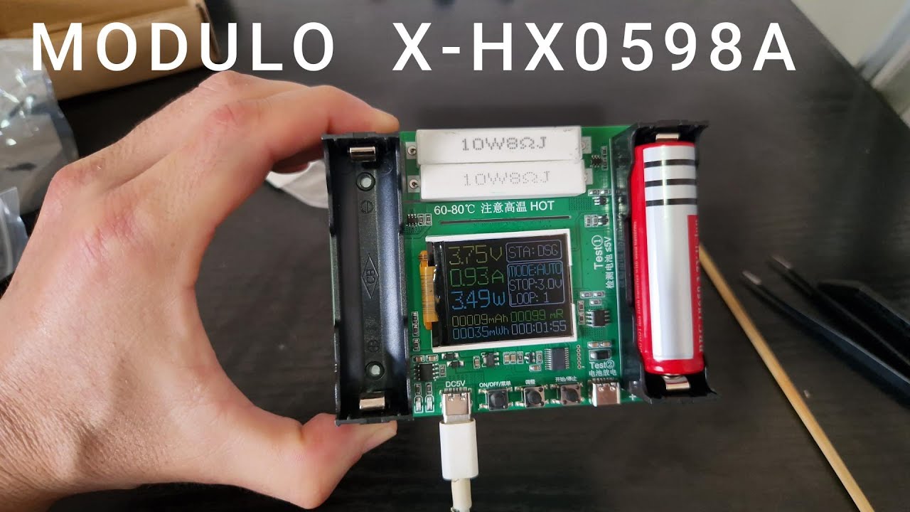 Modulo X HX0598A para comprobar capacidad celdas de litio