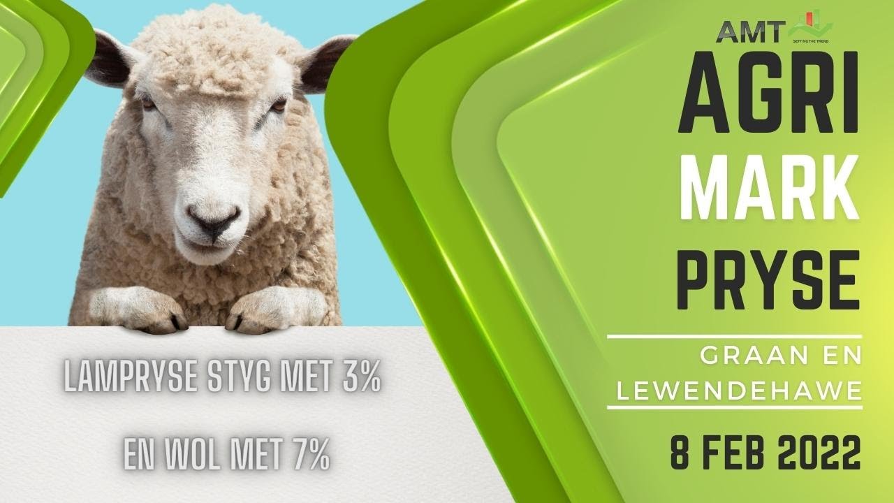 Lampryse styg met 3% en wol met 7%...8 Feb 2022