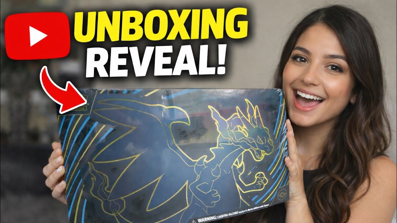 Opening the MEGA CHARIZARD UPC - Pokemon Mega EX Ultra Premium collection box
