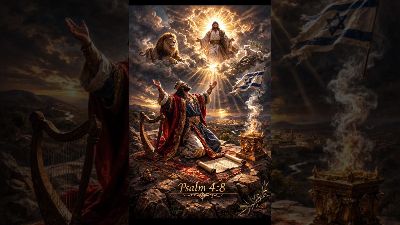 Psalm 4:8  A song prayer for Peace  reminder of who fights for us. Yeshua 