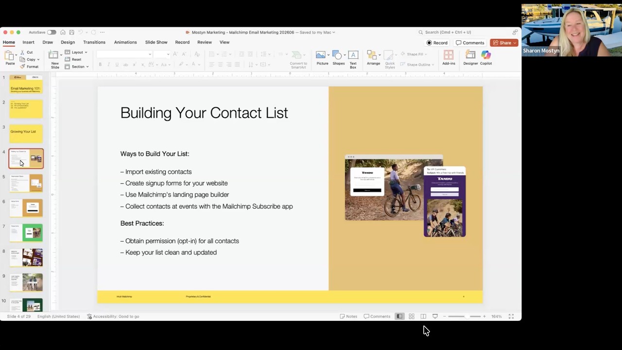 Email Marketing with Mailchimp with Sharon Mostyn