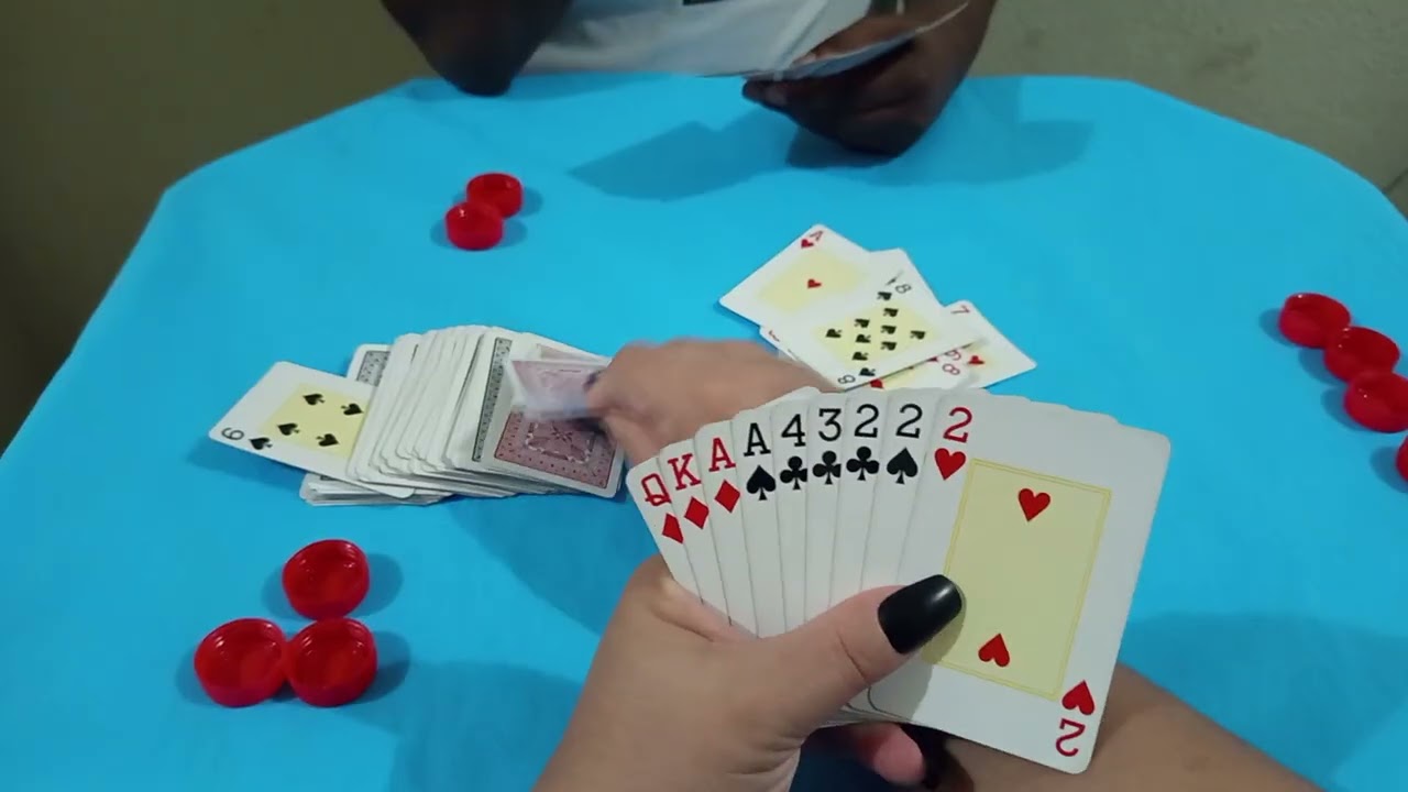 Jogando baralho, cacheta cartas Ep. 76