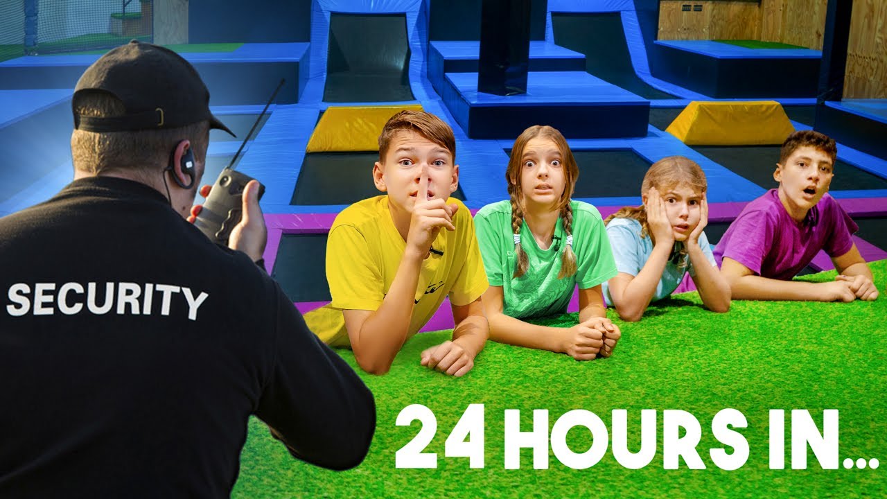 24 ЧАСА В ПАРКЕ БАТУТОВ!
