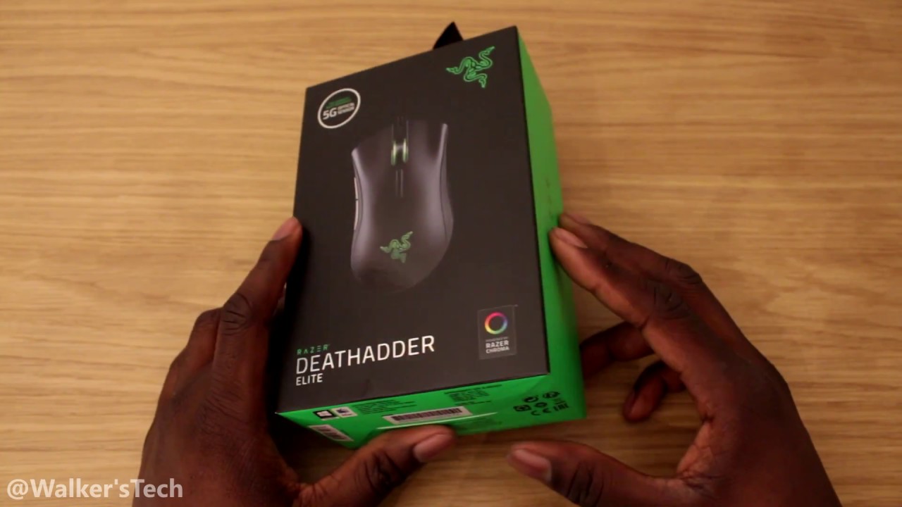 Razer Deathadder Elite Unboxing + Click Test