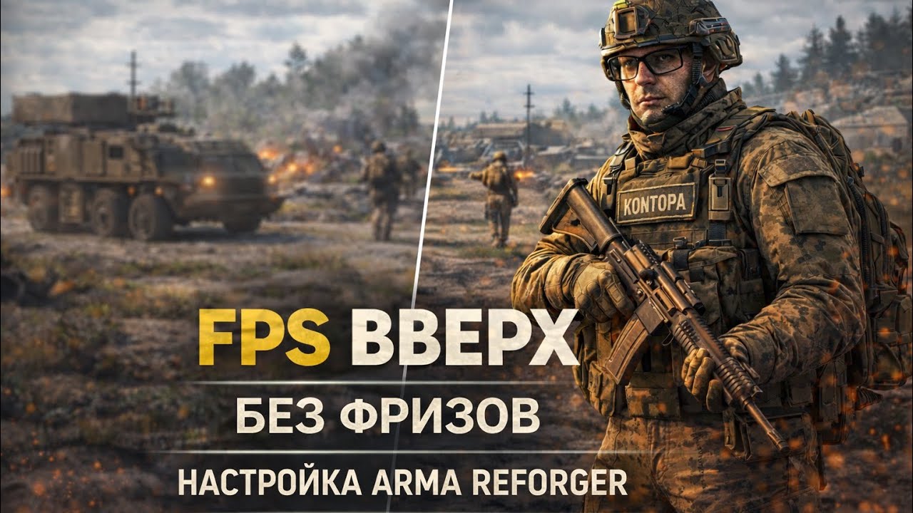 ARMA REFORGER БЕЗ ФРИЗОВ ❌ Как поднять FPS до 70