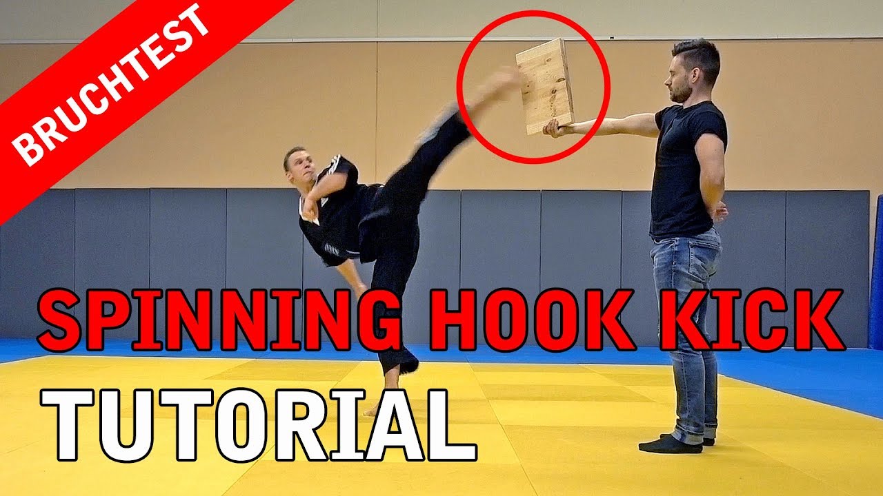 TAEKWONDO SPINNING HOOK KICK TUTORIAL TURBO TORBEN Taekwondo Bruchtest XMA MMA