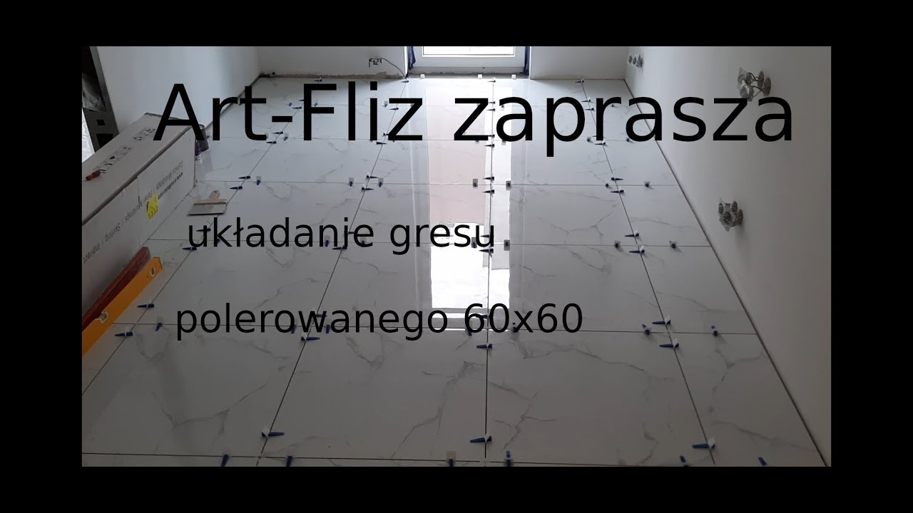 Gres polerowany 60x60 .. podłoga w moim wykonaniu...#bielfliz