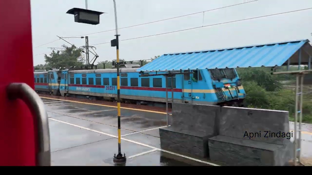 Enjoy the beautiful journey of Indian railways especially during rain 🌧️@apnizindagiofficial #video