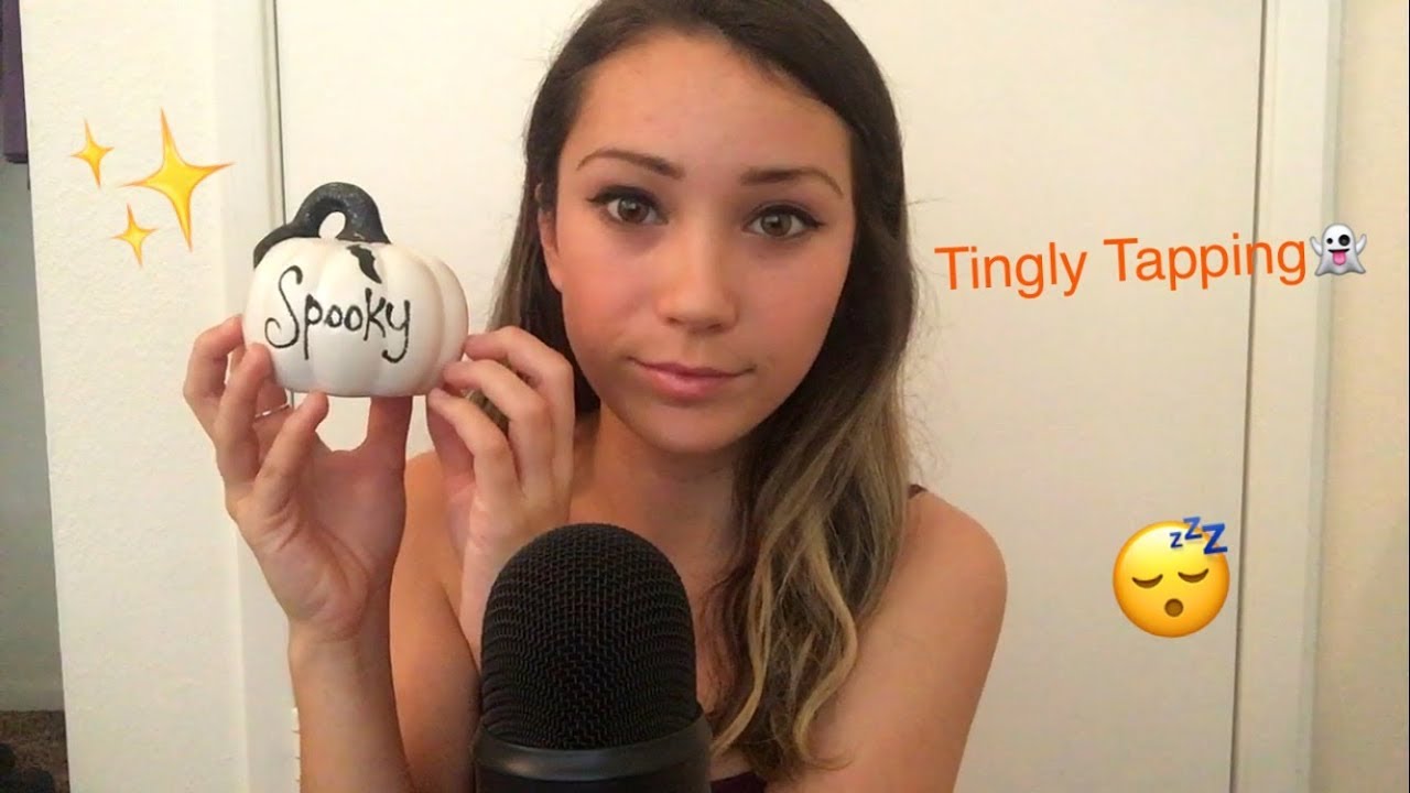 ASMR Tapping on Halloween Decorations