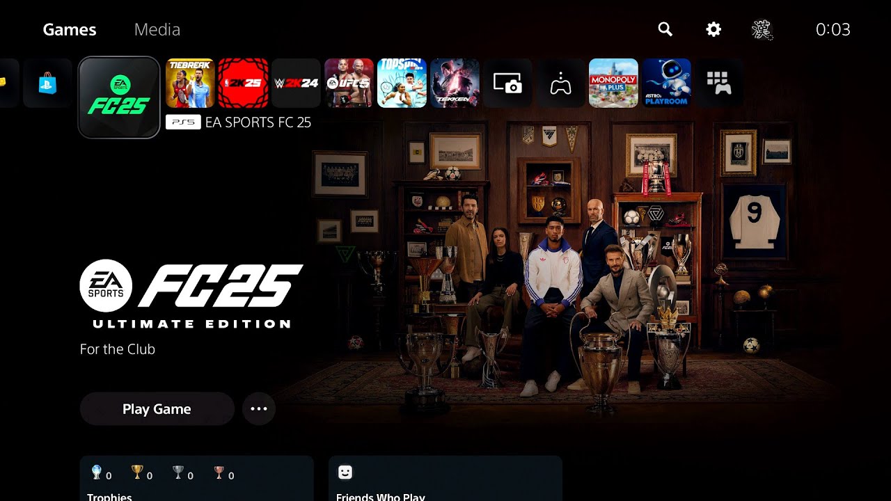 EA Sports FC 25 - Start Up Screen + FULL Menu Walkthrough (PS5)