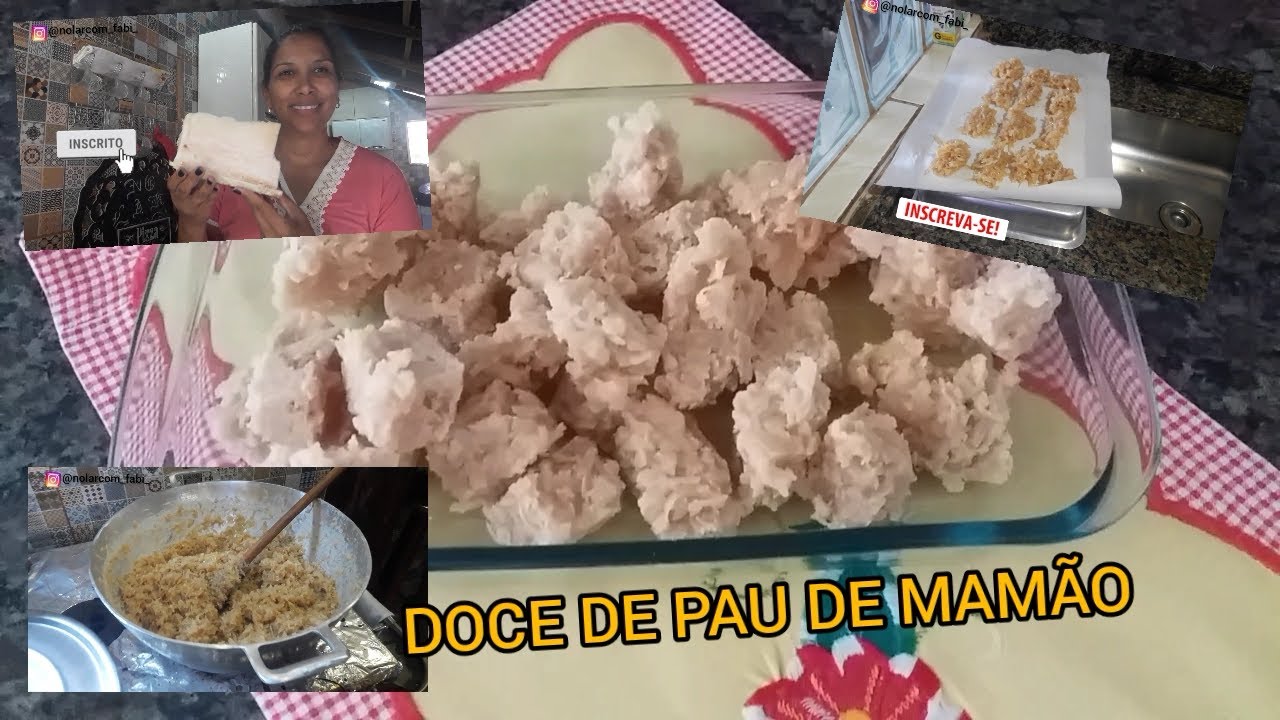 DOCE DE PAU DE MAMÃO/ MUITO PARECIDO COM COCADA UMA DELÍCIA