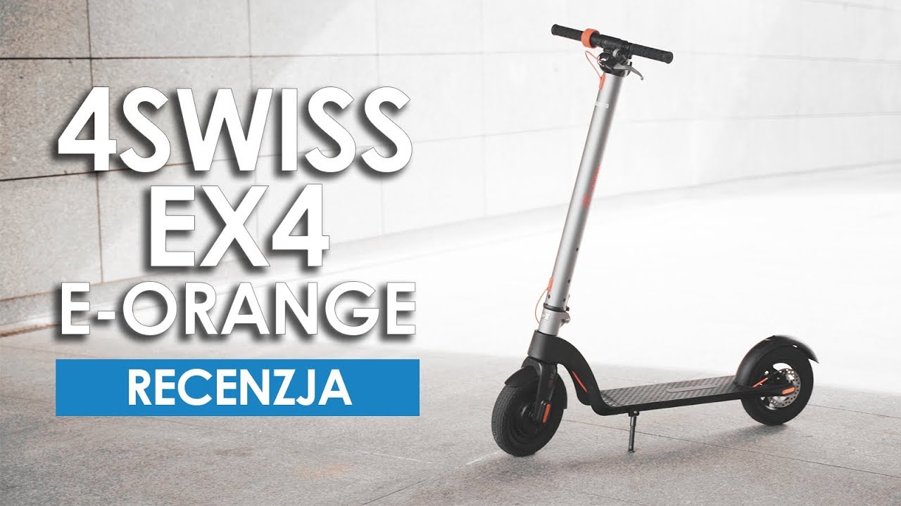 4SWISS e-orange EX4 - test hulajnogi elektrycznej z 10