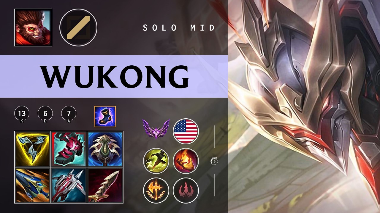 Wukong Mid vs Yasuo - NA Master Patch 26.05