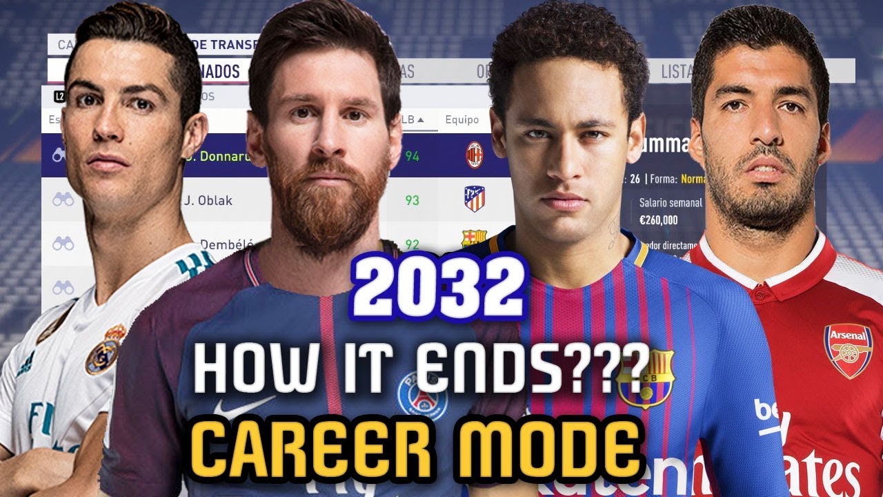THE END OF CAREER MODE 2032 - FIFA 18 (All Best Players and Regens)