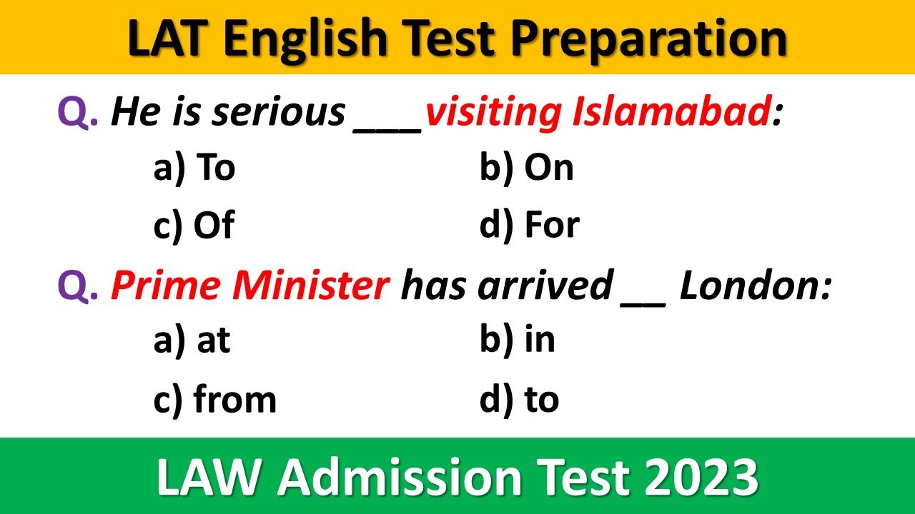 LAT English Test Preparation | LAT English Questions 2023 | LAT English Test Questions 2023 |