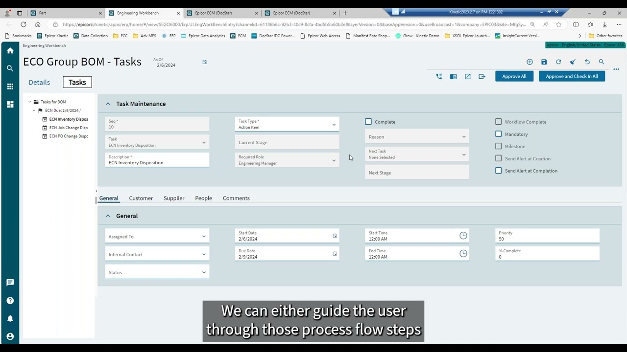 Customize Engineering Workflows in Epicor Kinetic (Quick Demo)