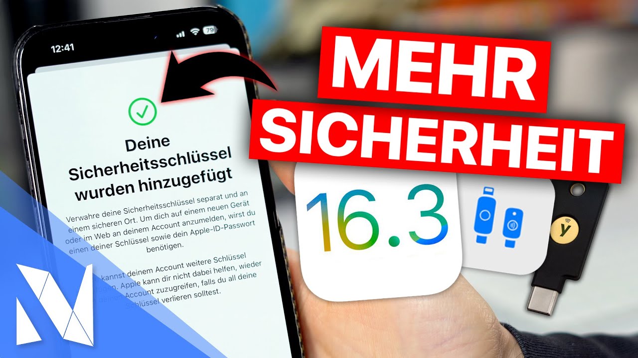 FIDO Sicherheitsschlüssel mit iOS 16.3 🔐 - Was ist das? Wie richte ich sie ein? | Nils-Hendrik Welk
