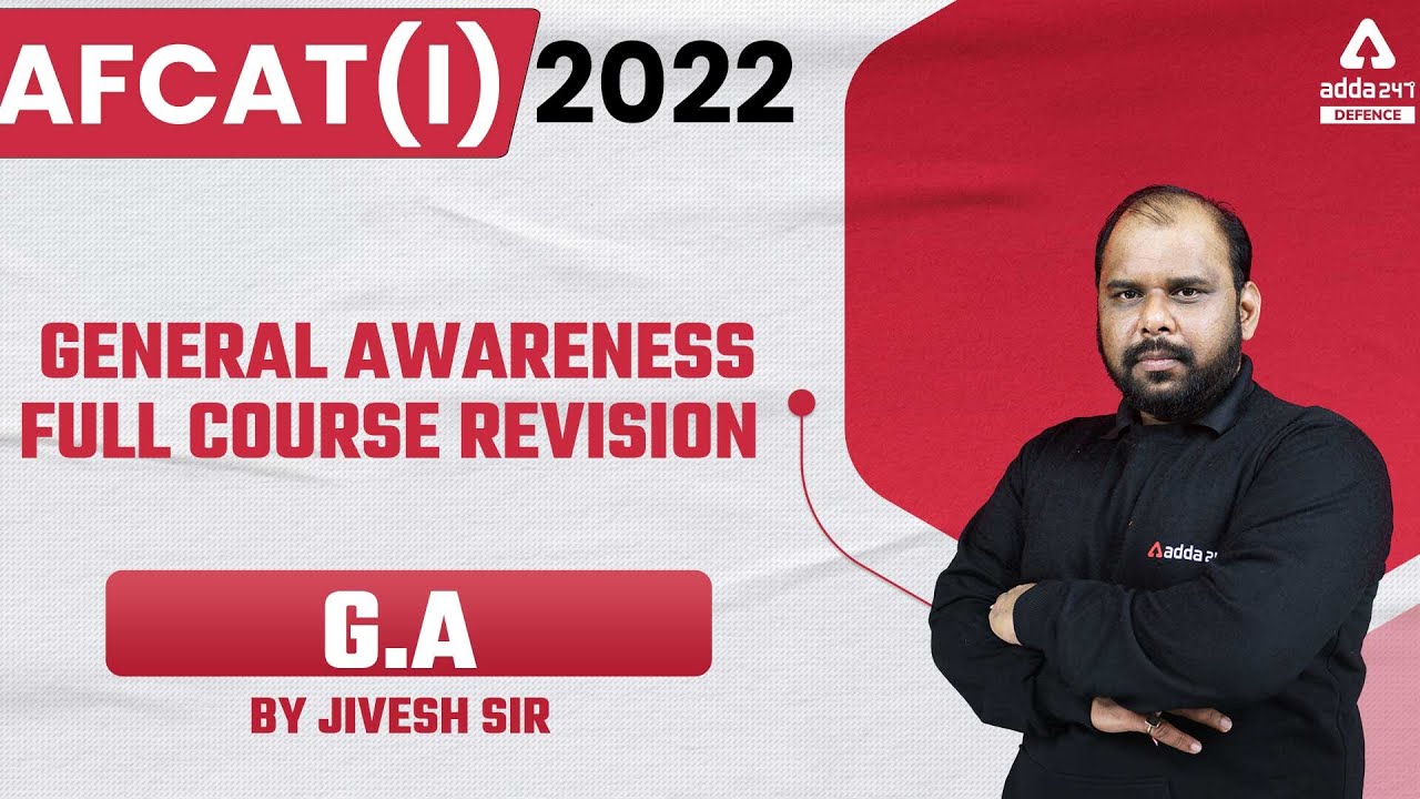 AFCAT 1 2022 | General Awareness | FULL COURSE REVISION