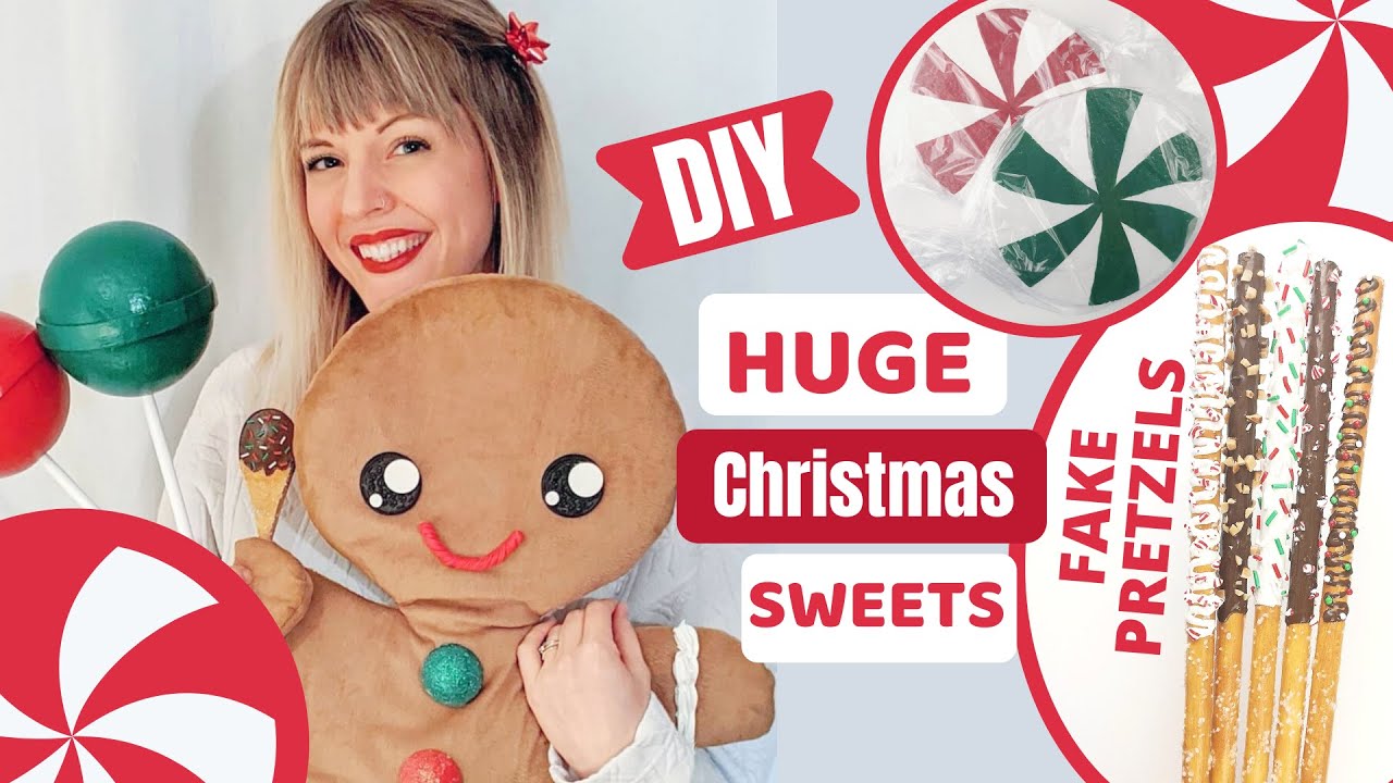 🎄DIY HUGE CHRISTMAS CANDY Room Decor Tutorial - FUN and ADORABLE!