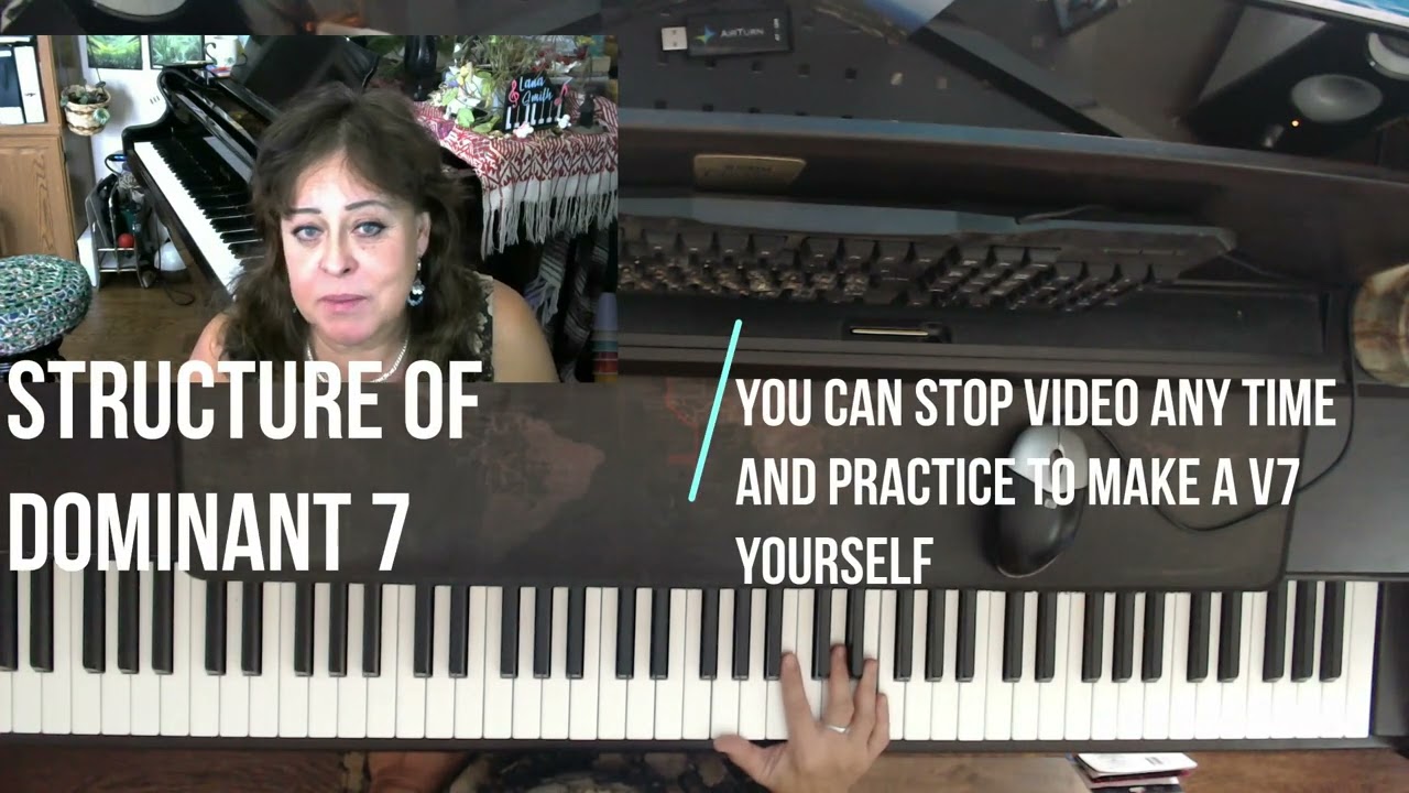 7th Chords Lesson 2:  Dominant 7th  Structure and Position in a scale