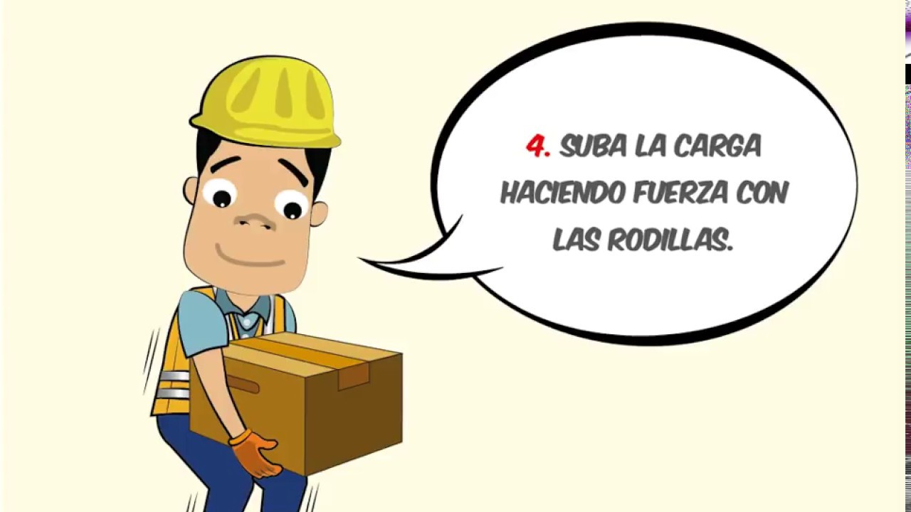 Manipulación manual de cargas explicada de forma sencilla