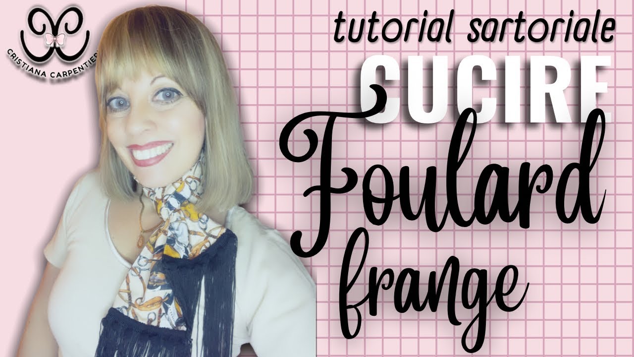 ✂️CUCIRE FOULARD con FRANGE 🍃#tutorial #tutorialcucito #sewing @cri.carpent