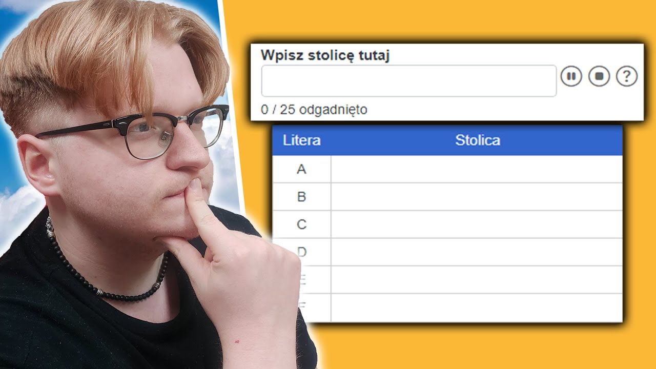CZY ZNASZ STOLICĘ ŚWIATA NA KAŻDĄ LITERĘ?
