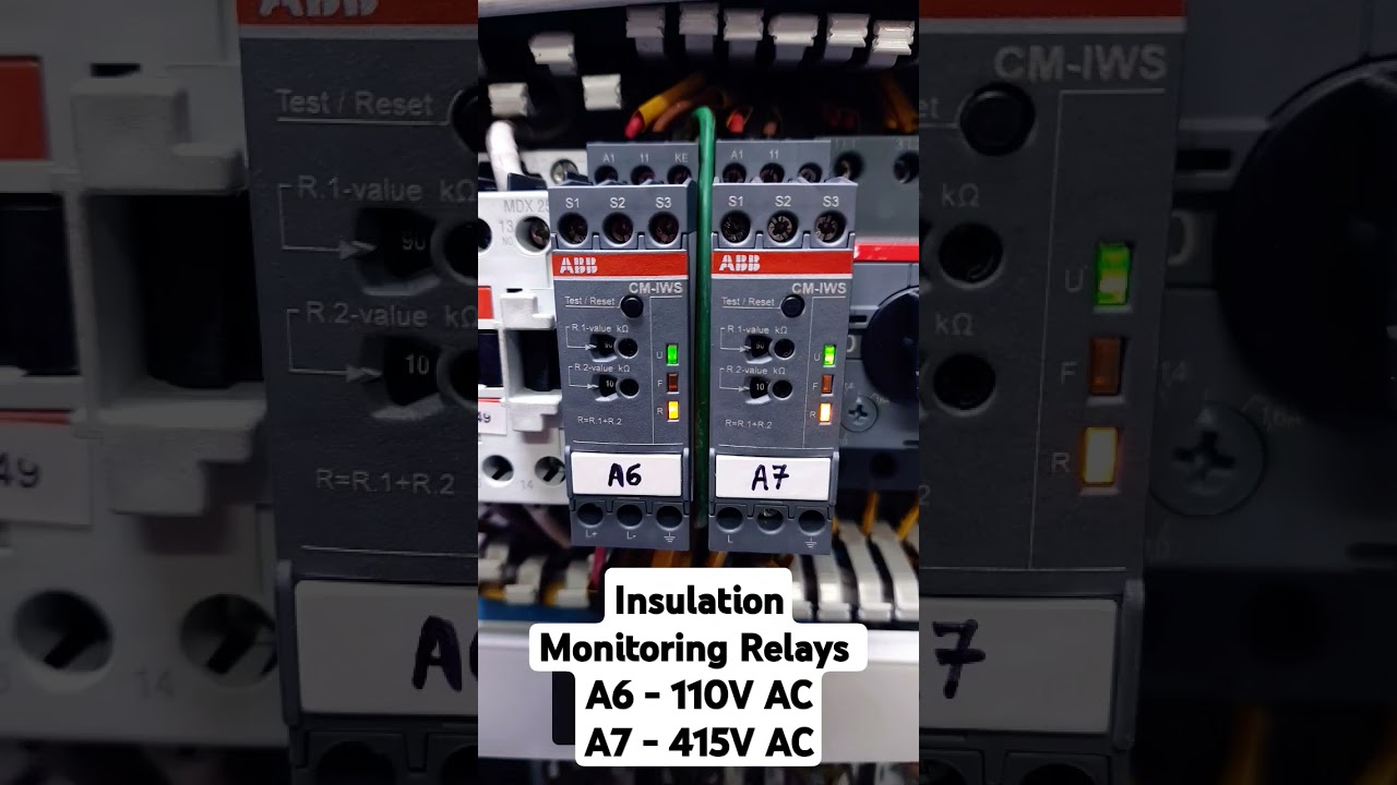 LHB AC coaches - Insulation Monitoring Relays - A6 - For Mobile points 110V AC, A7 - For 415V AC