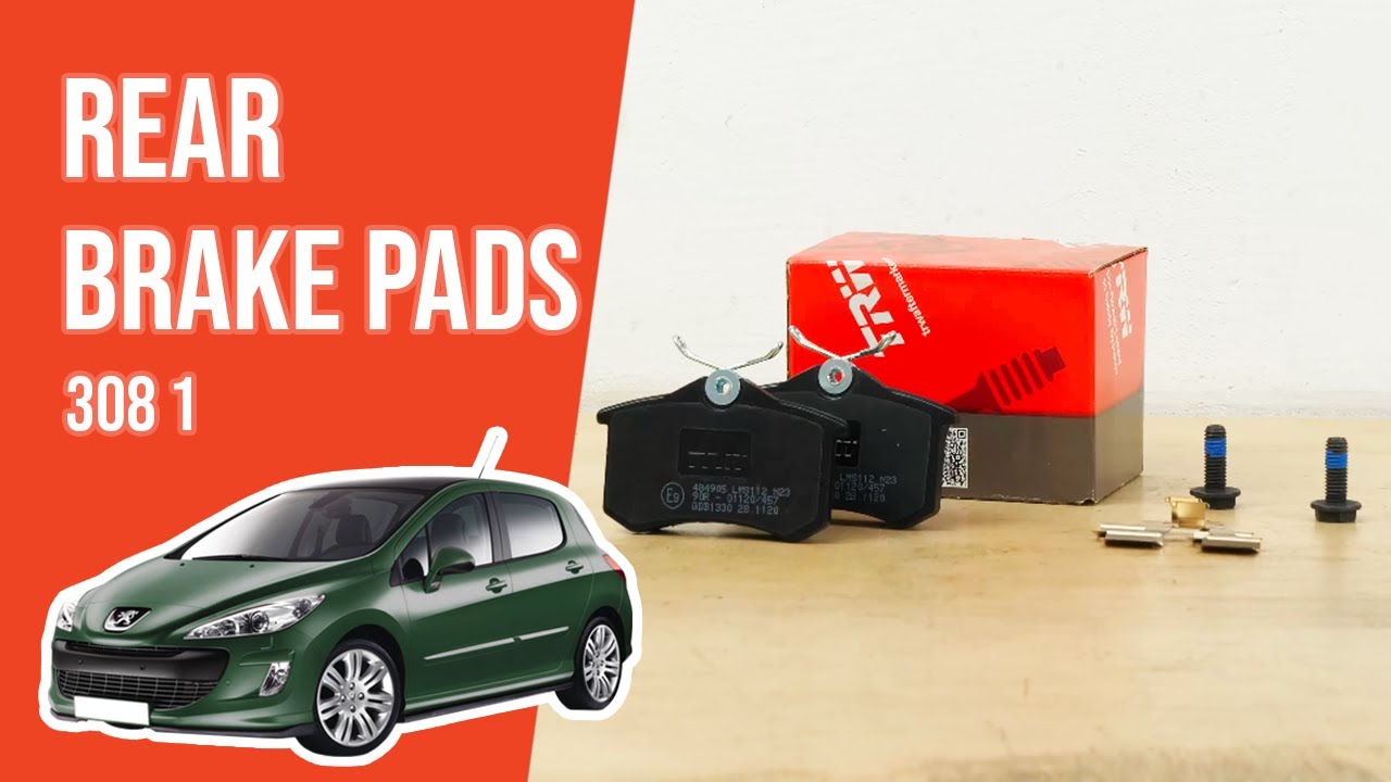 How to replace the rear brake pads Peugeot 308 mk1 🚗