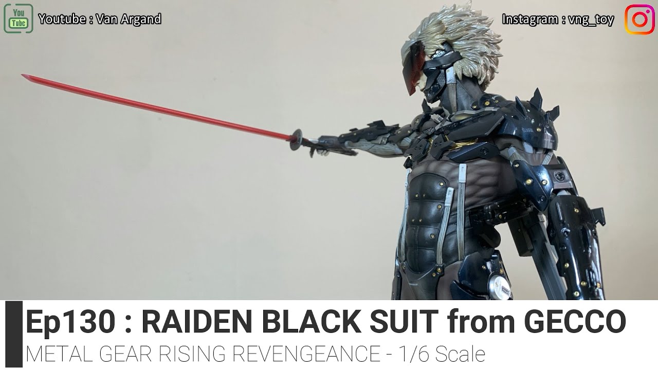 Ep130 UNBOXING GECCO RAIDEN METAL GEAR RISING REVENGEANCE 1/6 Scale - NO COMMENTARY - READ DISCLAIM