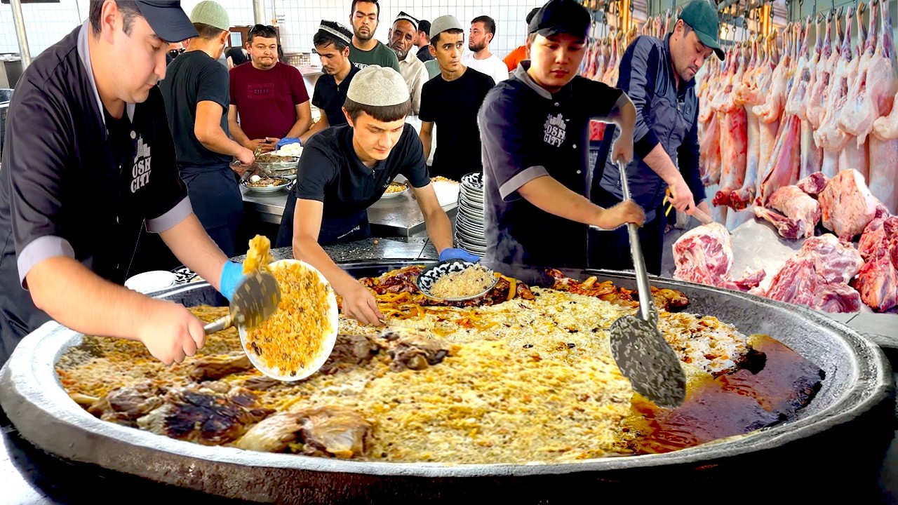 PEOPLE COME FROM ALL OVER THE WORLD TO EAT THIS! UZBEKISTAN MOST FAMOUS PILAF CITY | UZBEK OSH