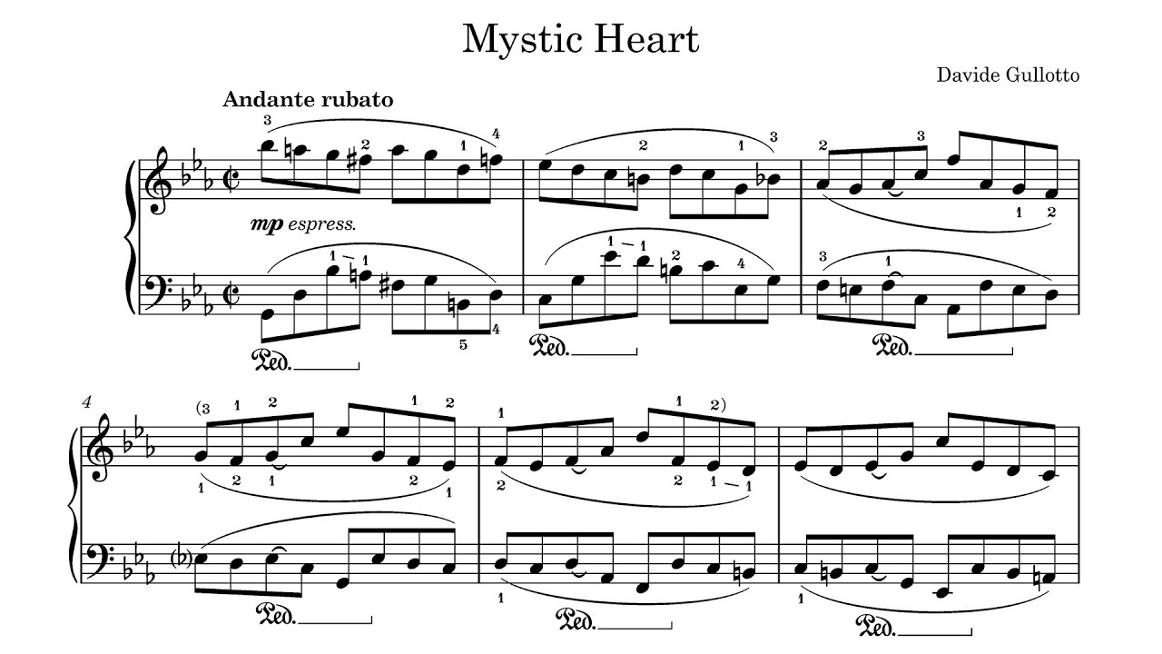 Mystic Heart (Sheet Music) - Davide Gullotto