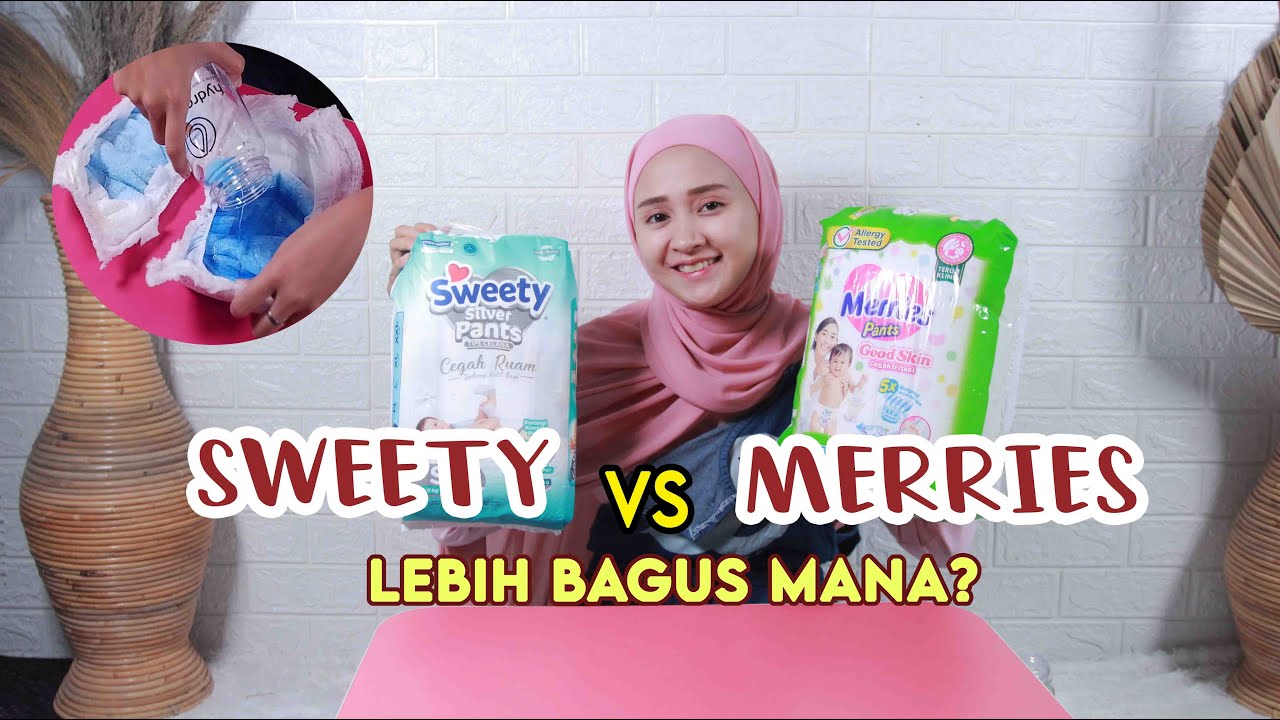 BATTLE POPOK SWEETY SILVER PANTS VS MERRIES PANTS GOOD SKIN, LEBIH BAGUS MANA? | REVIEW POPOK MURAH