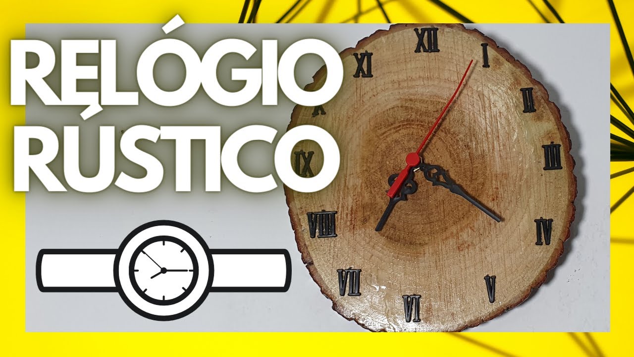 Relógio Artesanal Rústico
