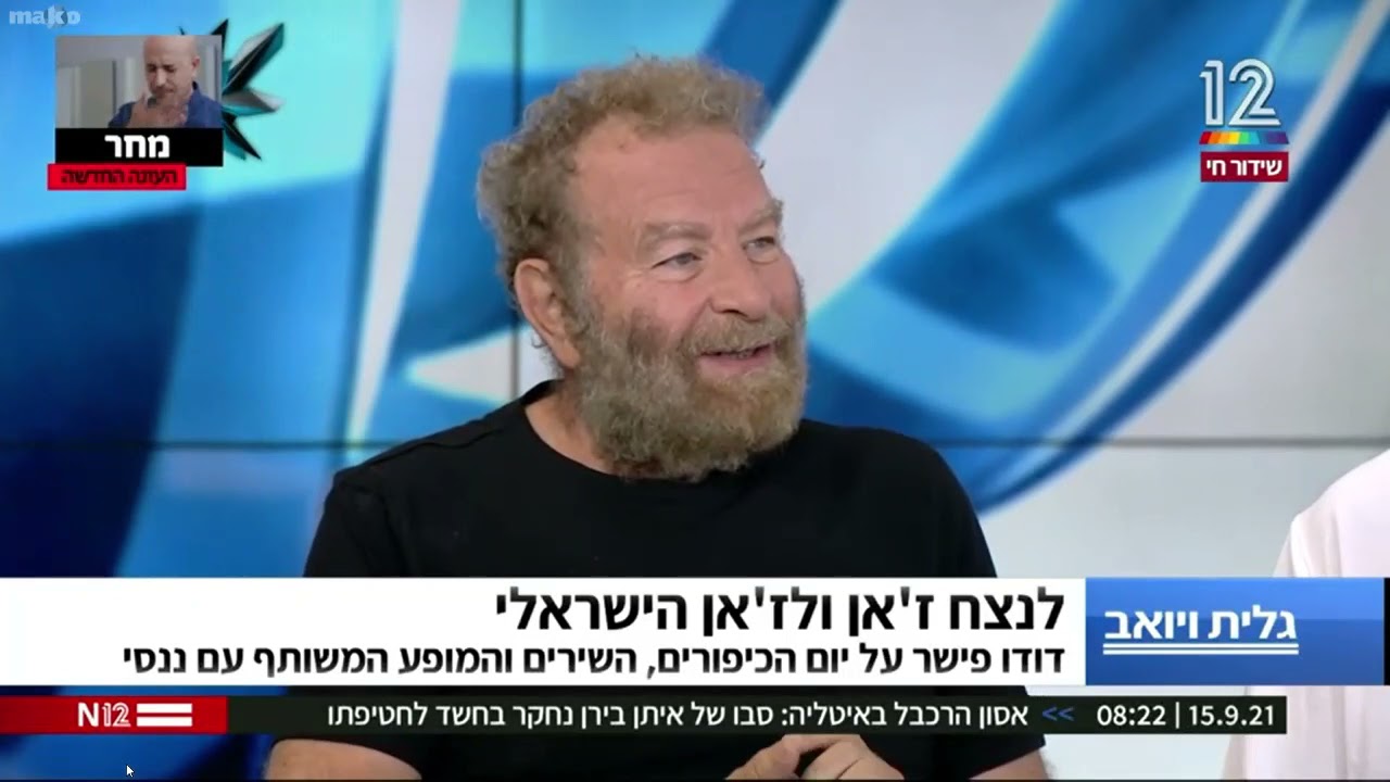 ננסי ברנדס ודודו פישר בתוכנית הבוקר של קשת 12 על המופע העולם כולו בפסטיבל מספרי סיפורים ב-28.09.2021