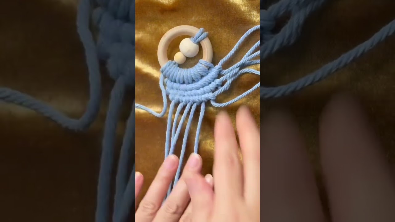 Blue macramé Angel ￼