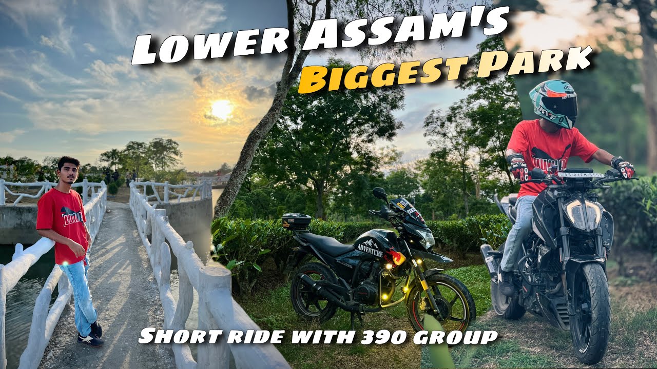 Duke 390 group ride | lower Assam biggest park