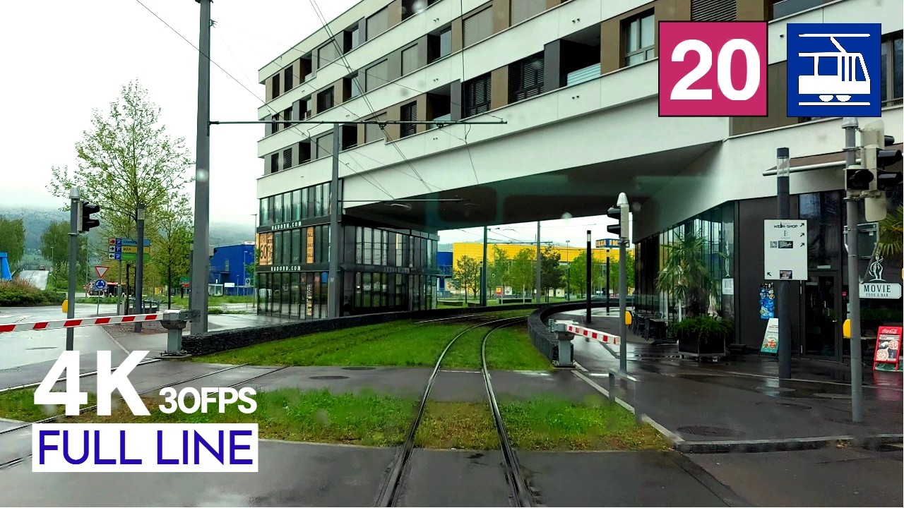 🇨🇭 Cab Ride Zurich Tram Line 20 Driver's View | Killwangen/Spreitenbach - Altstetten Full Line [4K]