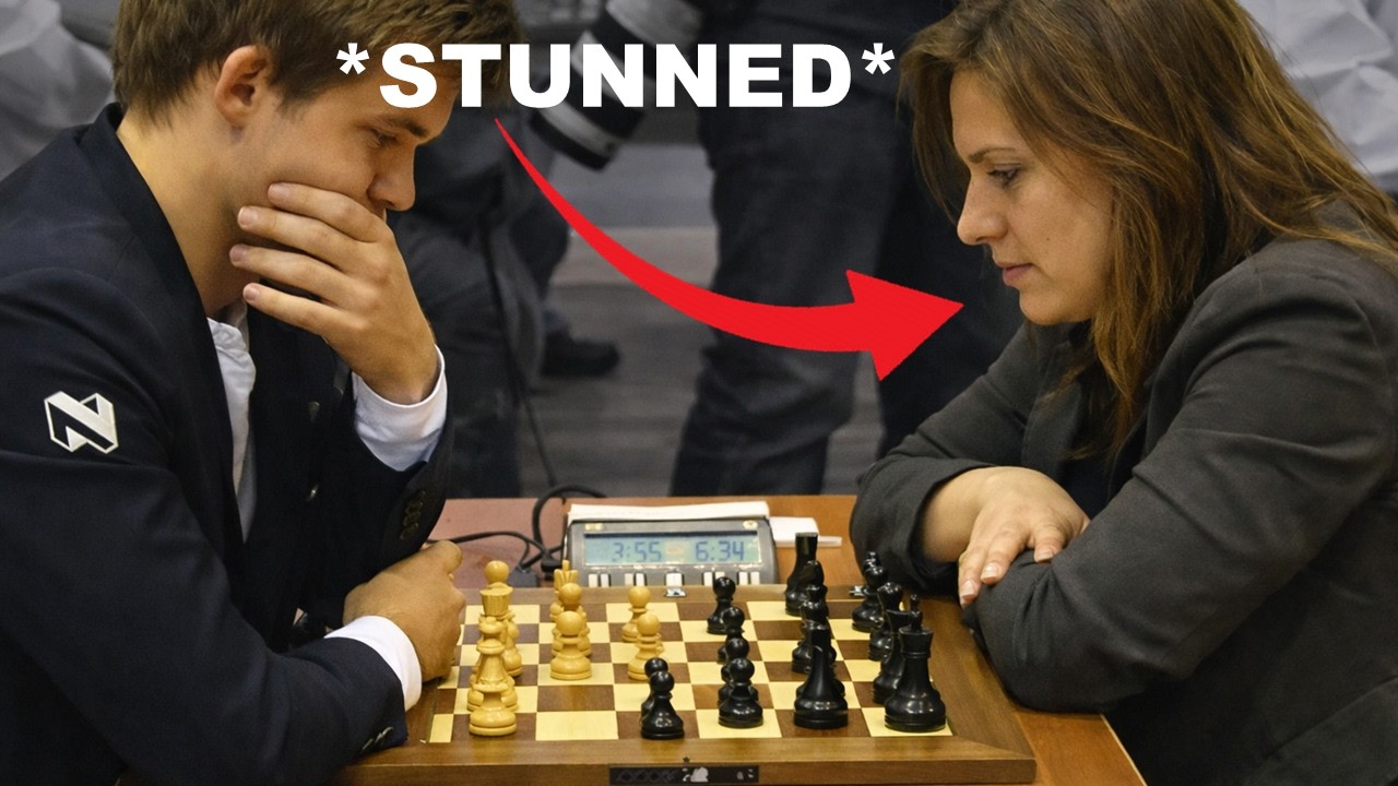 WHEN MAGNUS CARLSEN CRUSHED THE NO.1 FEMALE PLAYER!!!