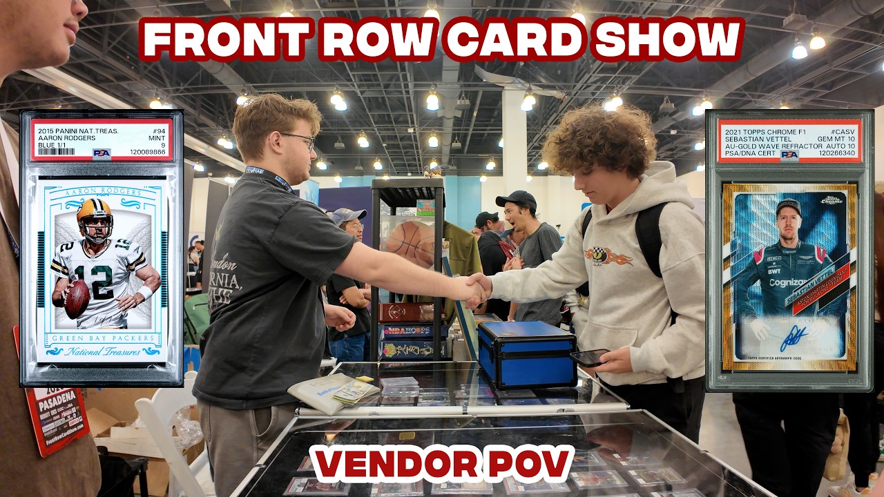 VENDOR POV AT FRONT ROW CARD SHOW | BUYING A 1 OF 1 OF A FUTURE NFL HALL OF FAMER 💰