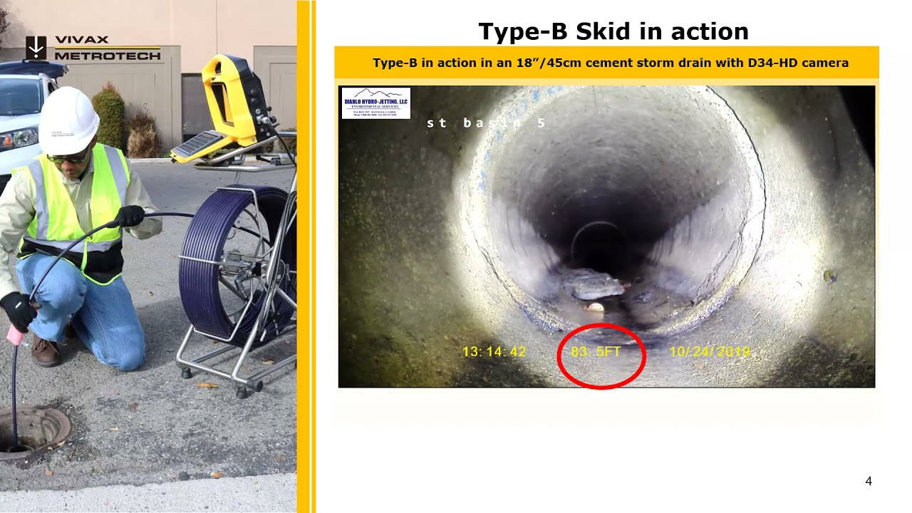 Vivax-Metrotech Type-B Skid used in Mainline Pipe Inspection
