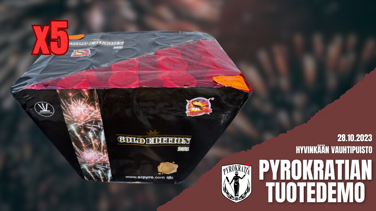 5x SR Pyro Gold Edition 255 (M&ouml;rk&ouml;viuhka 2)